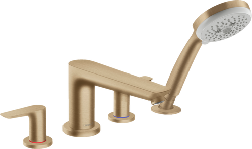 Hansgrohe Talis E 4-Hole Roman Tub Set Trim with 1.8 GPM Handshower