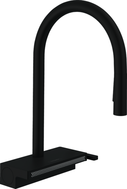 Hansgrohe Aquno Select HighArc Kitchen Faucet, 3-Spray Pull-Down, 1.75 GPM