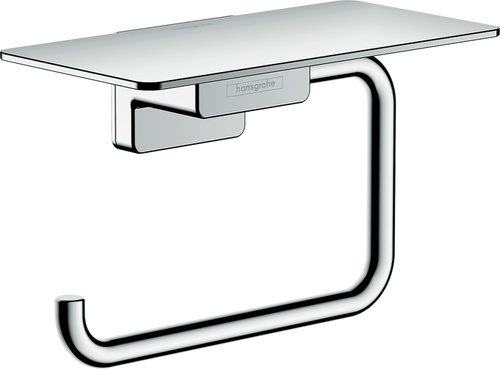 Hansgrohe AddStoris Q Toilet Paper Holder with Shelf
