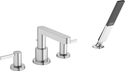 Hansgrohe Finoris 4-Hole Roman Tub Set Trim with 1.75 GPM Handshower