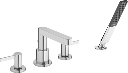 Hansgrohe Finoris 4-Hole Roman Tub Set Trim with 1.75 GPM Handshower