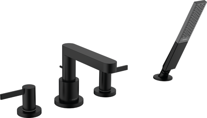 Hansgrohe Finoris 4-Hole Roman Tub Set Trim with 1.75 GPM Handshower