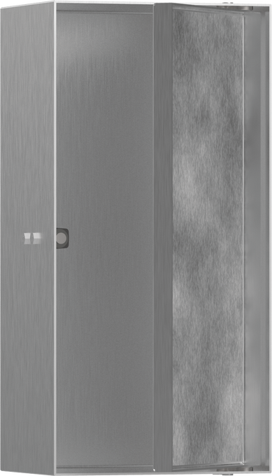 Hansgrohe XtraStoris Rock Wall Niche with Tileable Door 12"x 6"x 4"