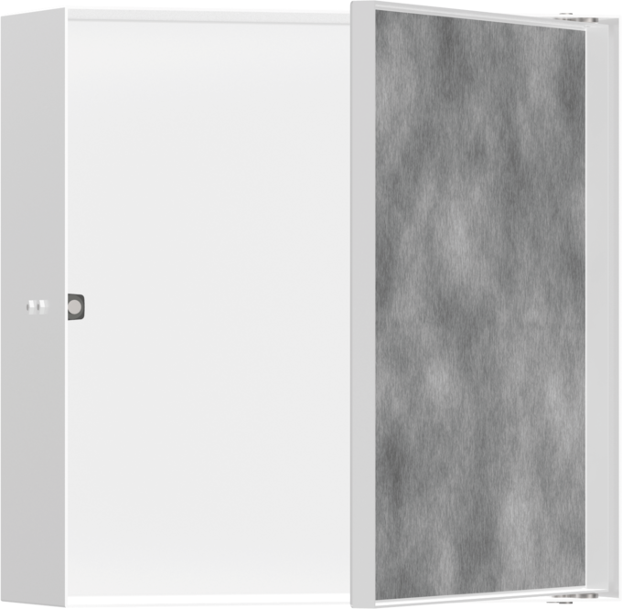 Hansgrohe XtraStoris Rock Wall Niche with Tileable Door 12"x 12"x 4"