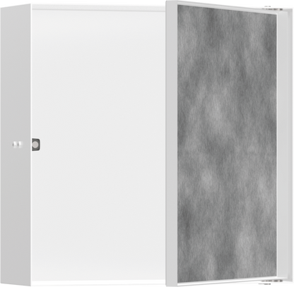 Hansgrohe XtraStoris Rock Wall Niche with Tileable Door 12"x 12"x 4"