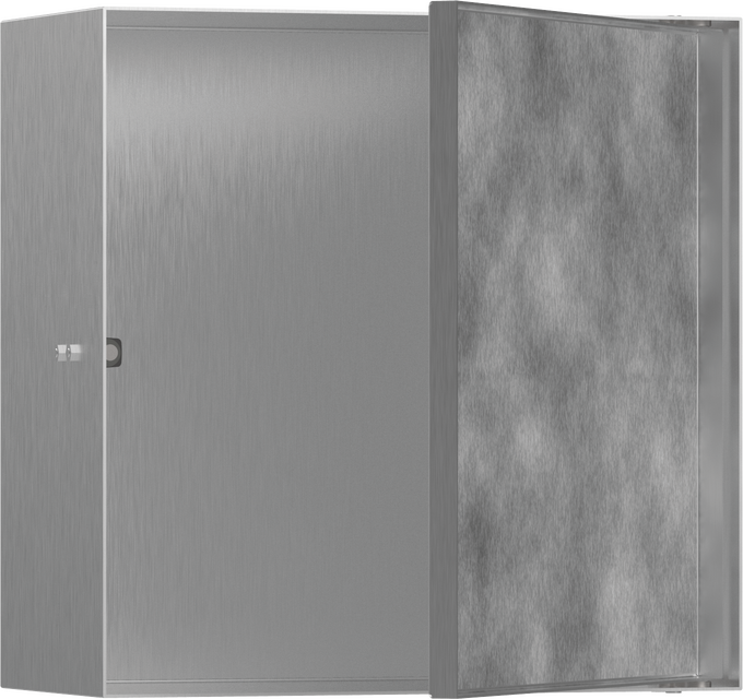 Hansgrohe XtraStoris Rock Wall Niche with Tileable Door 12"x 12"x 5.5"