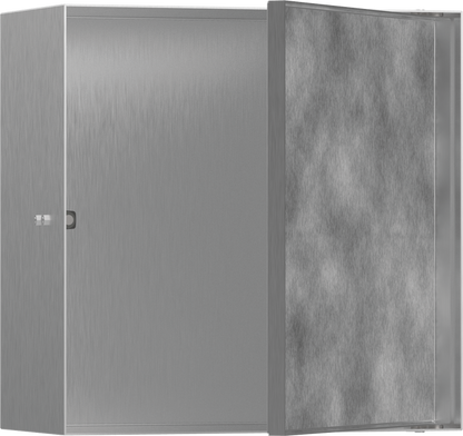 Hansgrohe XtraStoris Rock Wall Niche with Tileable Door 12"x 12"x 5.5"
