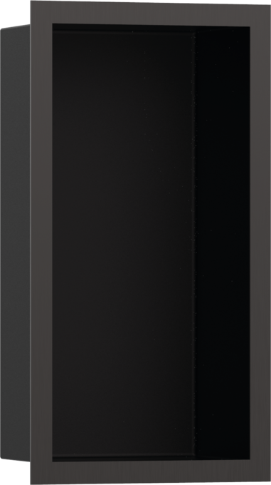 Hansgrohe XtraStoris Individual Wall Niche Matte Black with Design Frame 12"x 6"x 4"