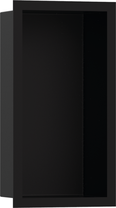 Hansgrohe XtraStoris Individual Wall Niche Matte Black with Design Frame 12"x 6"x 4"
