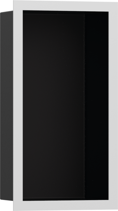 Hansgrohe XtraStoris Individual Wall Niche Matte Black with Design Frame 12"x 6"x 4"