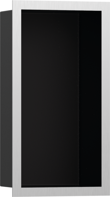 Hansgrohe XtraStoris Individual Wall Niche Matte Black with Design Frame 12"x 6"x 4"