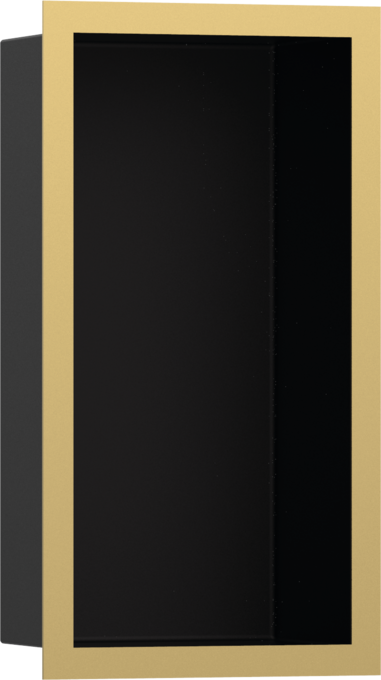 Hansgrohe XtraStoris Individual Wall Niche Matte Black with Design Frame 12"x 6"x 4"