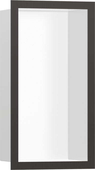 Hansgrohe XtraStoris Individual Wall Niche Matte White with Design Frame 12"x 6"x 4"