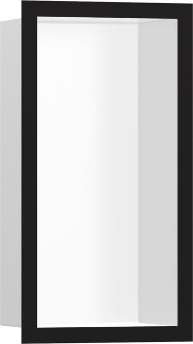 Hansgrohe XtraStoris Individual Wall Niche Matte White with Design Frame 12"x 6"x 4"