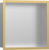 Hansgrohe XtraStoris Individual Wall Niche Brushed Stainless Steel with Design Frame 12"x 12"x 4"