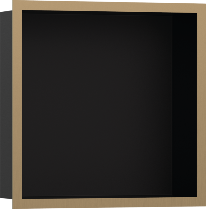 Hansgrohe XtraStoris Individual Wall Niche Matte Black with Design Frame 12"x 12"x 4"