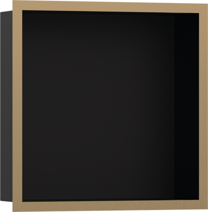 Hansgrohe XtraStoris Individual Wall Niche Matte Black with Design Frame 12"x 12"x 4"