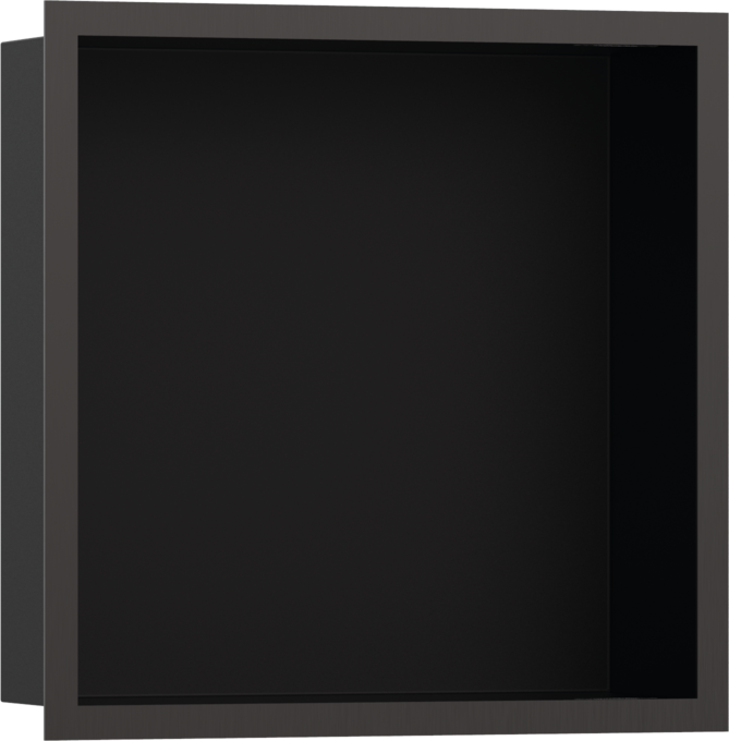 Hansgrohe XtraStoris Individual Wall Niche Matte Black with Design Frame 12"x 12"x 4"