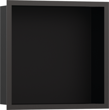 Hansgrohe XtraStoris Individual Wall Niche Matte Black with Design Frame 12"x 12"x 4"