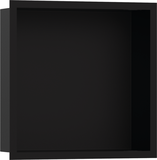 Hansgrohe XtraStoris Individual Wall Niche Matte Black with Design Frame 12"x 12"x 4"