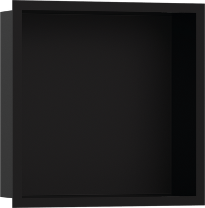 Hansgrohe XtraStoris Individual Wall Niche Matte Black with Design Frame 12"x 12"x 4"
