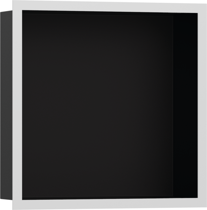 Hansgrohe XtraStoris Individual Wall Niche Matte Black with Design Frame 12"x 12"x 4"