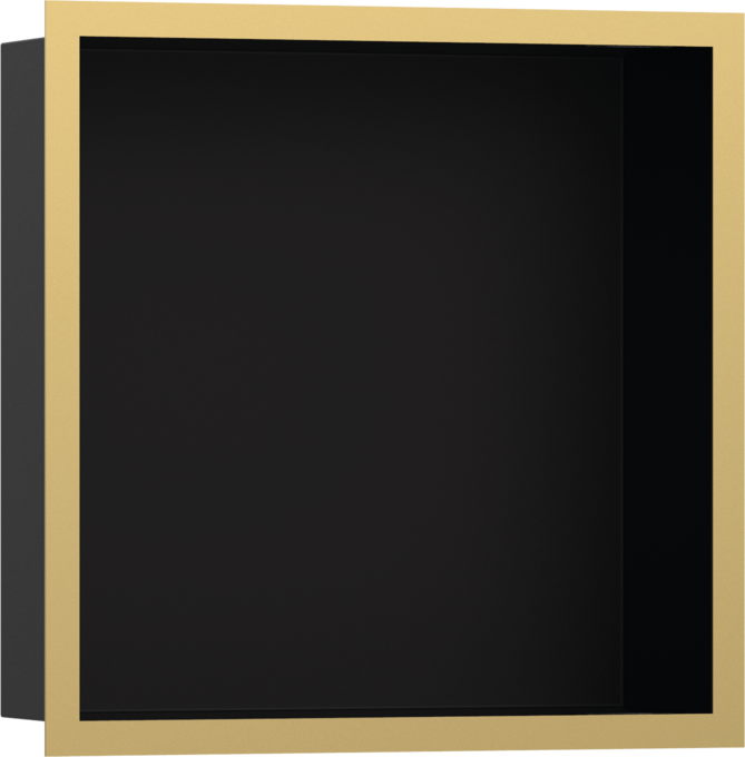 Hansgrohe XtraStoris Individual Wall Niche Matte Black with Design Frame 12"x 12"x 4"