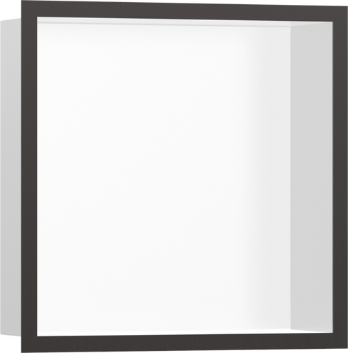 Hansgrohe XtraStoris Individual Wall Niche Matte White with Design Frame 12"x 12"x 4"