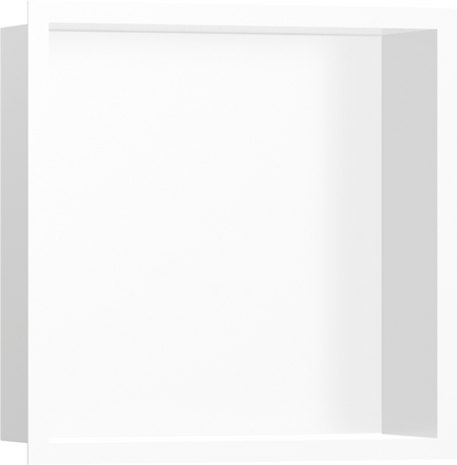 Hansgrohe XtraStoris Individual Wall Niche Matte White with Design Frame 12"x 12"x 4"