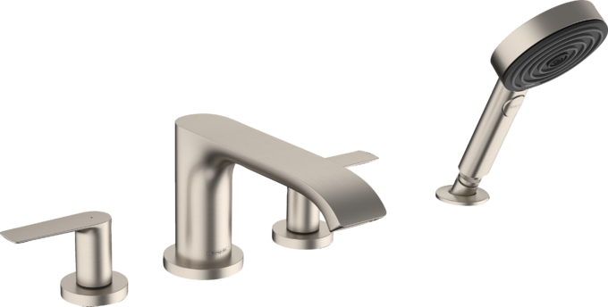 Hansgrohe Vivenis 4-Hole Roman Tub Set Trim with 1.75 GPM Handshower