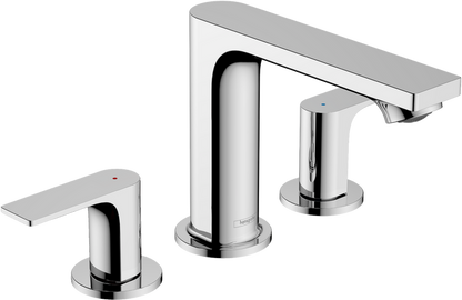 Hansgrohe Rebris E Widespread Faucet 110, with Pop-Up Drain, 1.2 GPM
