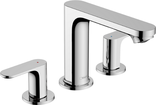 Hansgrohe Rebris S Widespread Faucet 110 with Pop-Up Drain, 1.2 GPM