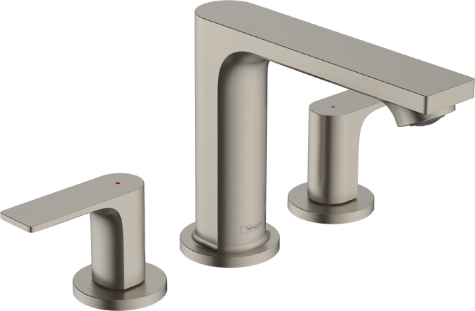Hansgrohe Rebris E Widespread Faucet 110, with Pop-Up Drain, 1.2 GPM