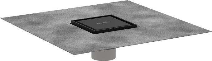 Hansgrohe RainDrain Brilliance Set 4"x 4" trim tileable rear cover and rough