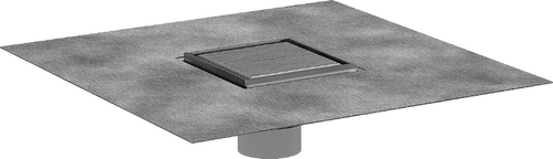 Hansgrohe RainDrain Brilliance Set 4"x 4" trim tileable rear cover and rough