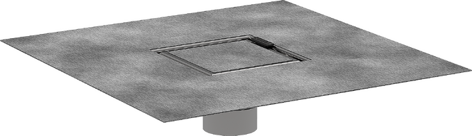 Hansgrohe RainDrain Rock Set 4"x 4" trim with rough