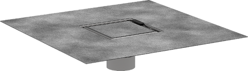Hansgrohe RainDrain Rock Set 4"x 4" trim with rough