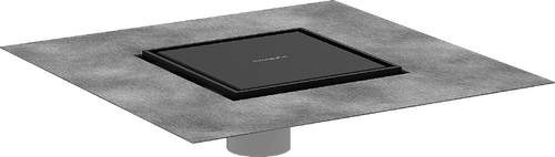 Hansgrohe RainDrain Brilliance Set 6"x 6" trim tileable rear cover and rough