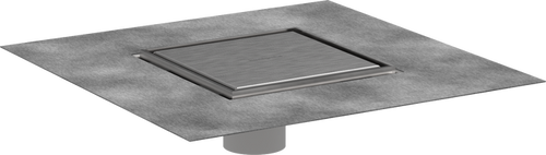 Hansgrohe RainDrain Brilliance Set 6"x 6" trim tileable rear cover and rough