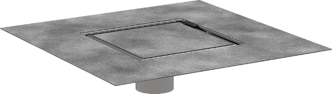 Hansgrohe RainDrain Rock Set 6"x 6" trim with rough