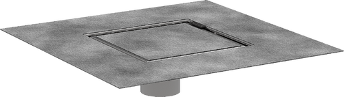 Hansgrohe RainDrain Rock Set 6"x 6" trim with rough