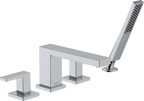 Hansgrohe Tecturis E 4-Hole Roman Tub Set with 1.75 Handshower