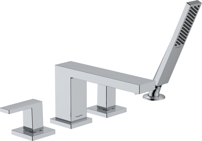 Hansgrohe Tecturis E 4-Hole Roman Tub Set with 1.75 Handshower