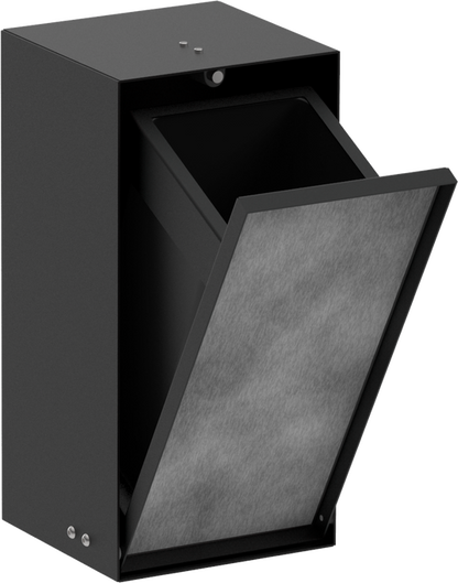 Hansgrohe XtraStoris Rock Recessed Trash Bin with Tileable Door