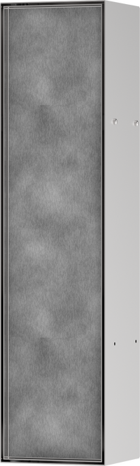 Hansgrohe XtraStoris Rock Recessed Toilet Brush Holder with Shelf & Tileable Door