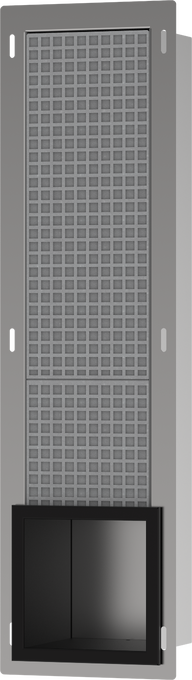 Hansgrohe XtraStoris Original Recessed Toilet Paper Holder with Storage & Tileable Door