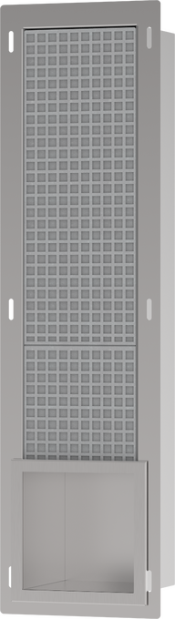 Hansgrohe XtraStoris Original Recessed Toilet Paper Holder with Storage & Tileable Door