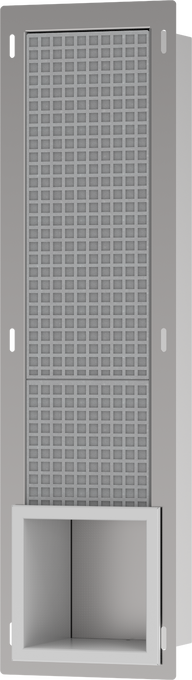 Hansgrohe XtraStoris Original Recessed Toilet Paper Holder with Storage & Tileable Door