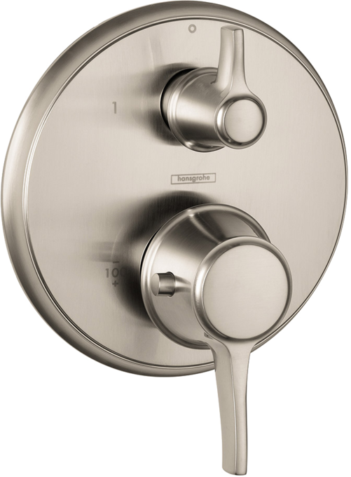 Hansgrohe Ecostat Classic Thermostatic Trim with Volume Control, Round