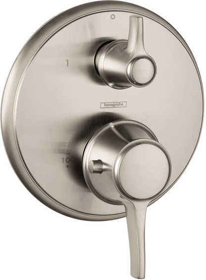 Hansgrohe Ecostat Classic Thermostatic Trim with Volume Control, Round